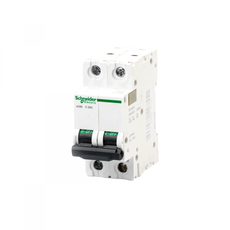 Автоматический выключатель Schneider Electric Acti 9 xC60 2P 20A C 10kA 1