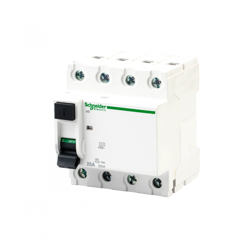 Устройство защитного отключения Schneider Electric Acti 9 xID 4P 25A 30mA AC (УЗО) 1